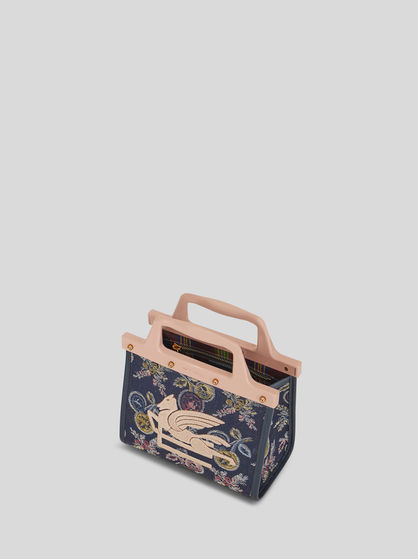 MINI JACQUARD LOVE TROTTER BAG WITH MULTI-COLOURED APPLES