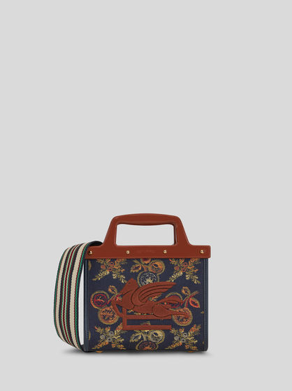 SMALL JACQUARD LOVE TROTTER BAG WITH APPLE PATTERN