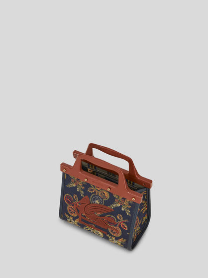 SMALL JACQUARD LOVE TROTTER BAG WITH APPLE PATTERN