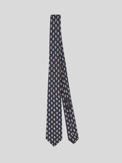 MICRO PAISLEY JACQUARD SILK TIE