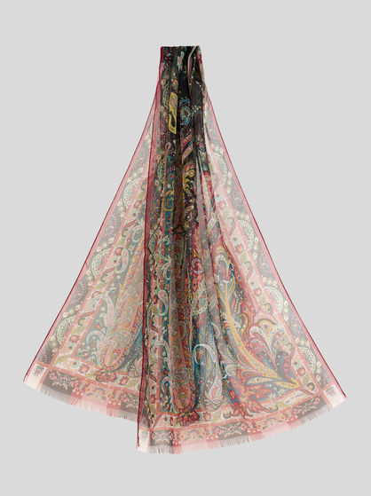 PAISLEY SILK SCARF