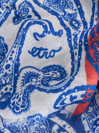 PAISLEY MODAL AND CASHMERE SCARF