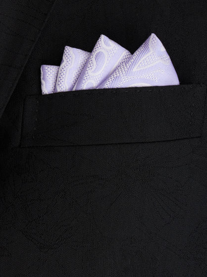 JACQUARD SILK POCKET SQUARE