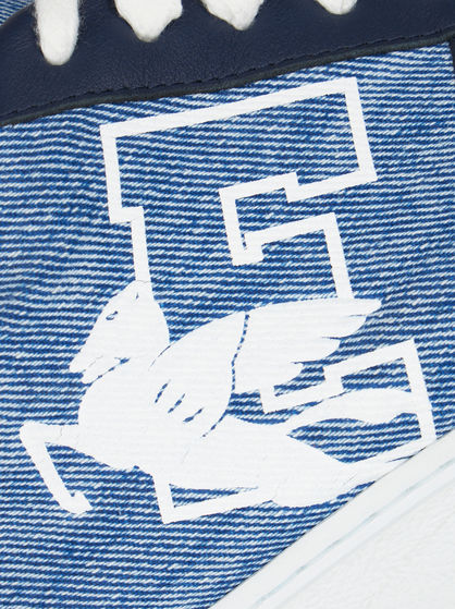 DENIM COLLEGE SNEAKERS WITH PEGASO