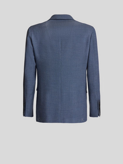 SUIT JACKET WITH MICRO GEOMETRIC PATTERN
