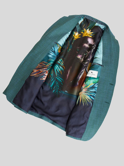TAILORED WOOL AND SILK JACKET