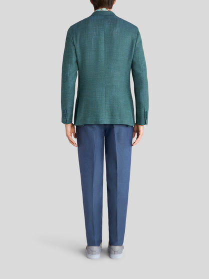TAILORED WOOL AND SILK JACKET