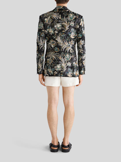 FLORAL PAISLEY JACKET WITH BEADS