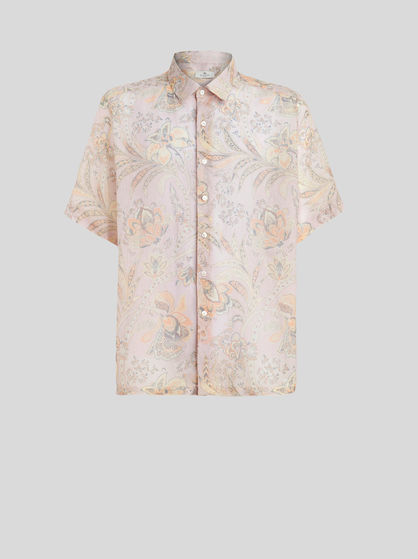 SHORT-SLEEVED LEAFY SHIRT