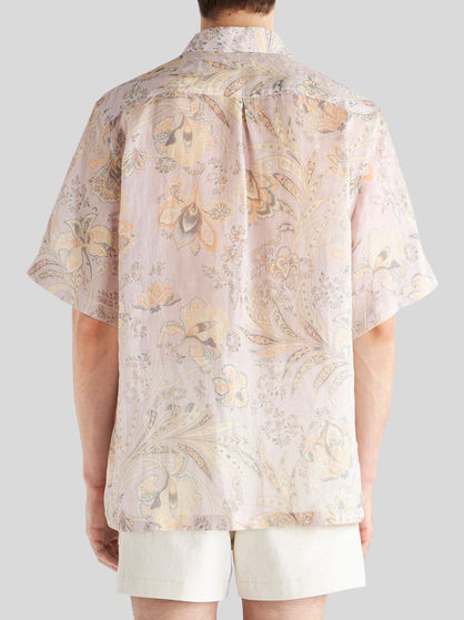 SHORT-SLEEVED LEAFY SHIRT