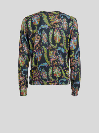 PAISLEY SILK AND CASHMERE JUMPER