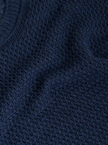 MESH STITCH LINEN JUMPER