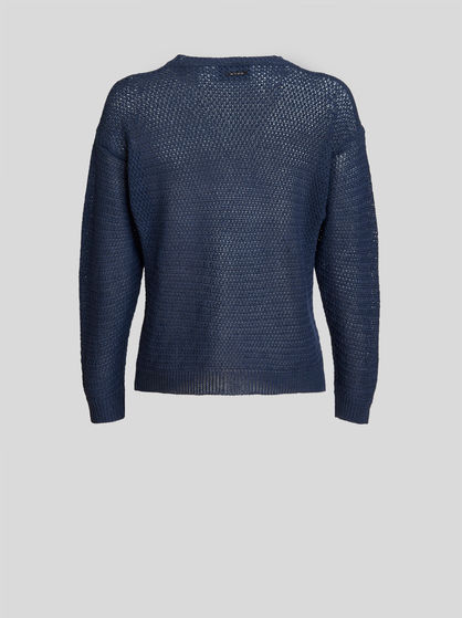 MESH STITCH LINEN JUMPER