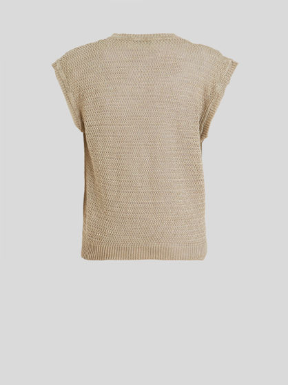 KNITTED LINEN GILET