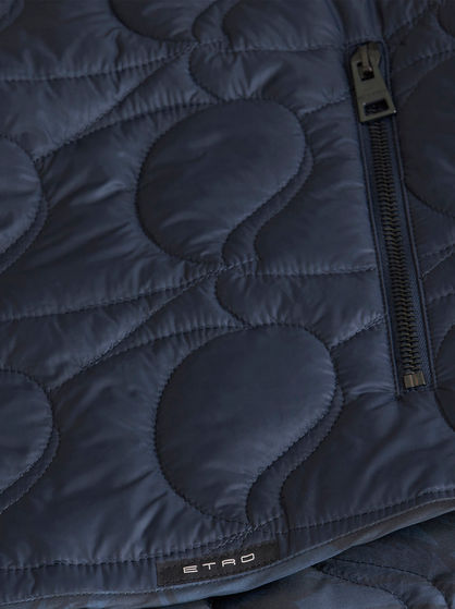 QUILTED PAISLEY DOWN BOMBER JACKET