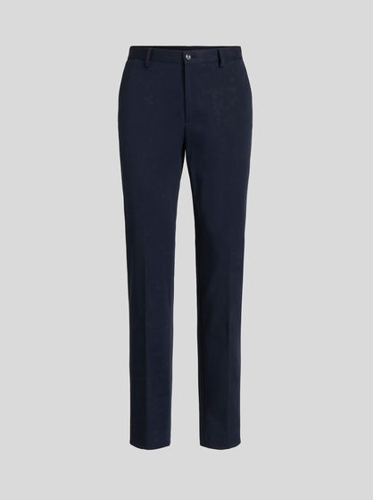 COTTON GABARDINE TROUSERS
