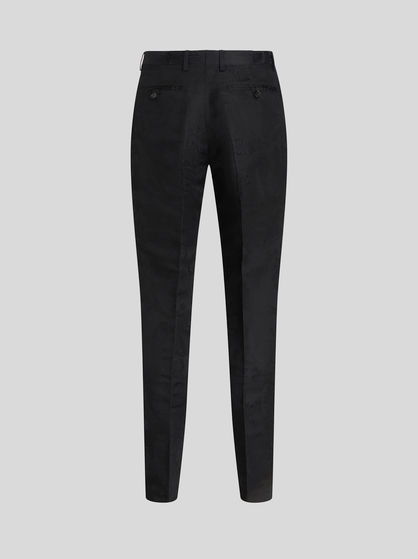 FLORAL PAISLEY JACQUARD TROUSERS