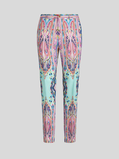 Kostuum Knop Grondwet Men's trousers: mono-coloured, floral and Paisley prints | ETRO