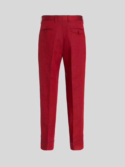 TAILORED TROUSERS WITH PIPING
