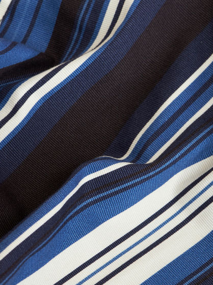 STRIPED TROUSERS WITH TURN-UP