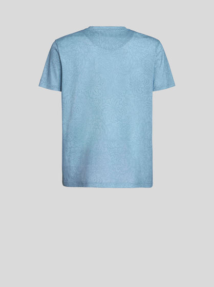 BANDANA PRINT JERSEY T-SHIRT