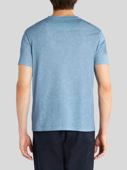 BANDANA PRINT JERSEY T-SHIRT