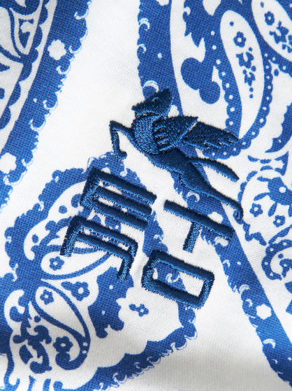 PAISLEY T-SHIRT WITH ETRO CUBE LOGO
