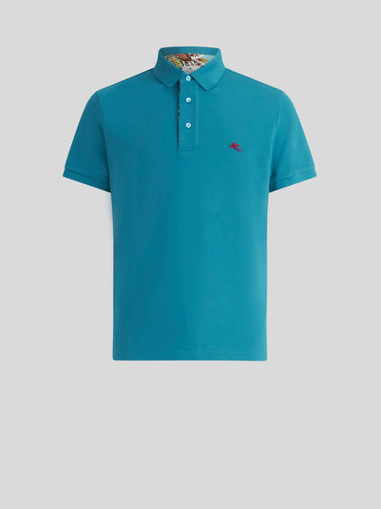 POLO SHIRT WITH EMBROIDERED PEGASO
