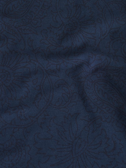 PAISLEY COTTON PIQUET POLO SHIRT
