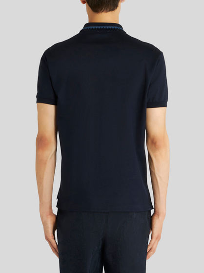 GRECA STYLE PATTERN POLO SHIRT