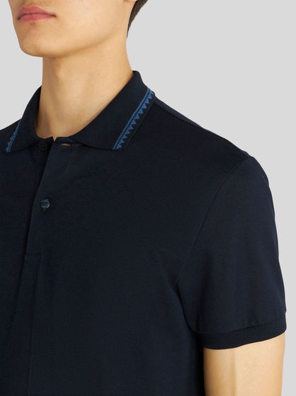 GRECA STYLE PATTERN POLO SHIRT