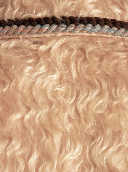 LONG COAT WITH WORKED EDGING