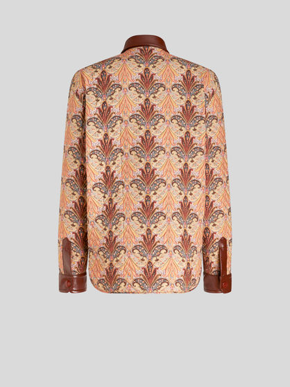 QUILTED SHIRT WITH PAISLEY DESIGN