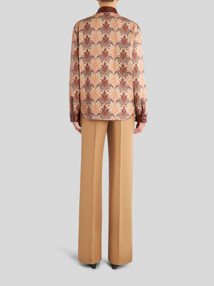 QUILTED SHIRT WITH PAISLEY DESIGN