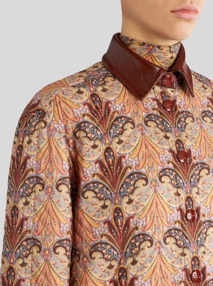 QUILTED SHIRT WITH PAISLEY DESIGN