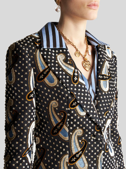 PAISLEY JACQUARD JACKET