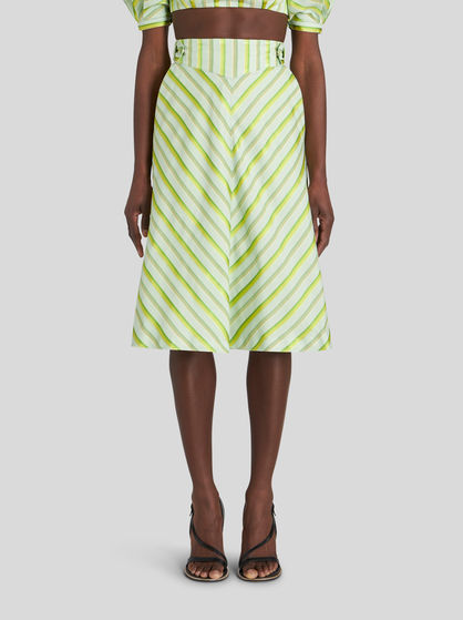 DEGRADÉ STRIPED SKIRT