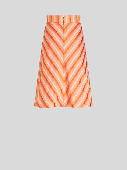 DEGRADÉ STRIPED SKIRT