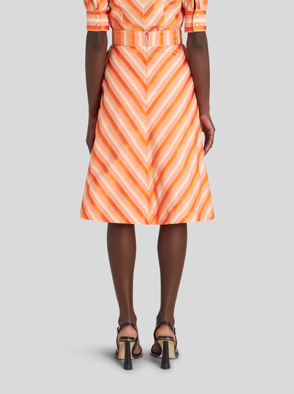 DEGRADÉ STRIPED SKIRT