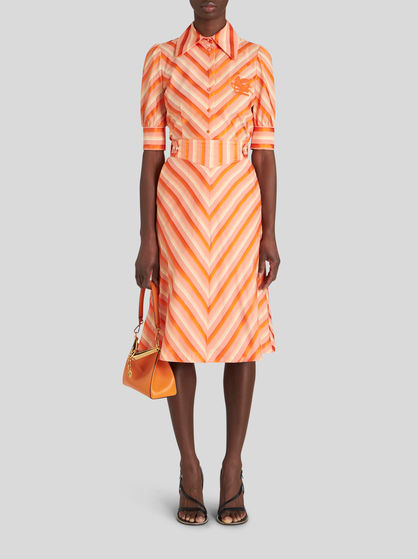 DEGRADÉ STRIPED SKIRT