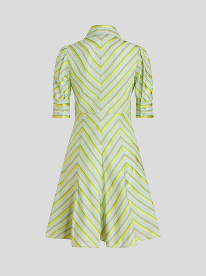 SHIRT DRESS WITH DEGRADÉ STRIPES