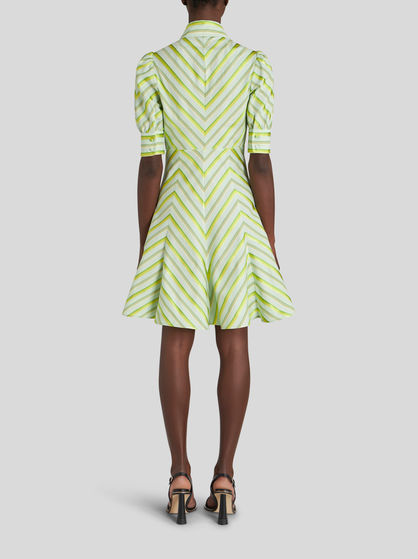 SHIRT DRESS WITH DEGRADÉ STRIPES