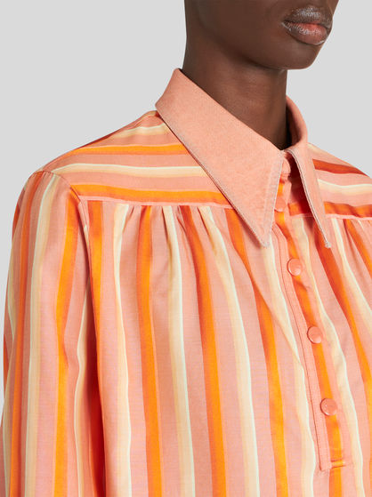 SHIRT WITH NUANCED STRIPES