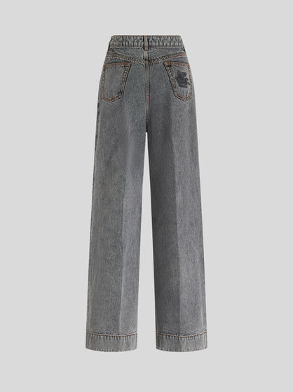 WIDE LEG JEANS WITH PEGASO