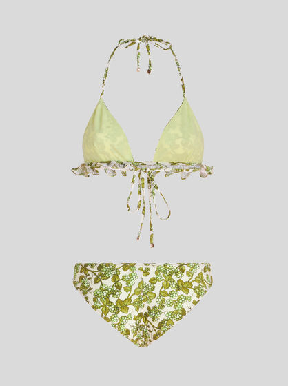 TRIANGLE BIKINI WITH RUCHES