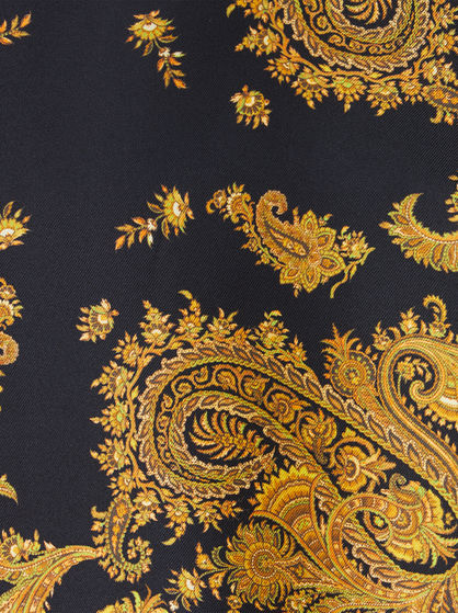 SHORT-SLEEVED JUMPER WITH SILK INSERTS