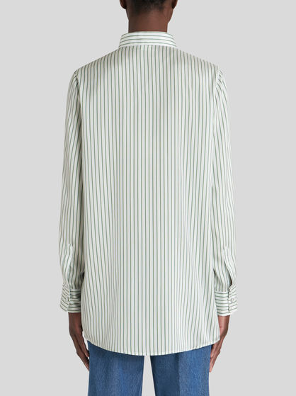 STRIPED SHIRT WITH LOGO