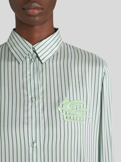 STRIPED SHIRT WITH LOGO