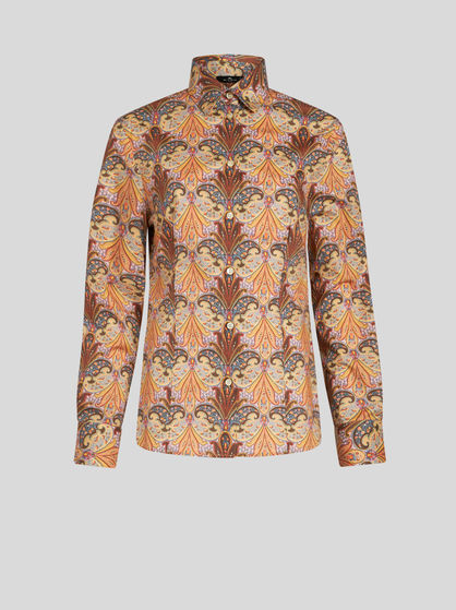 COTTON SHIRT WITH PAISLEY PRINT