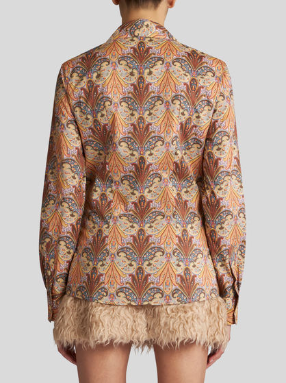 COTTON SHIRT WITH PAISLEY PRINT